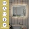 LED Bathroom Vanity Wall-Mount Mirror with Touch Button