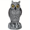 1pc Owl Decoy To Scare Birds Away, Fake Owl Scarecrows, Pigeon Deterrent, Plastic Owl Statue For Outdoor Garden Balcony Porch Yard - HBXMTY-2018-1