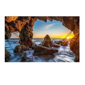 Beach Landscape Tapestry Bedroom Hotel Restaurant Decorative Backdrop Nature Cave Wall Tapestry; 51x70 inch - Default