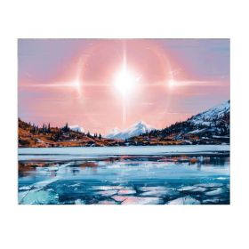 Sunrise Backdrop Tapestry Landscape Bedroom Decorative Wall Tapestry Room Bedside Tapestry Painting Wall Art; 43x59 inch - Default