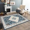 Faux Wool Fabric Area Rugs Doormat - S