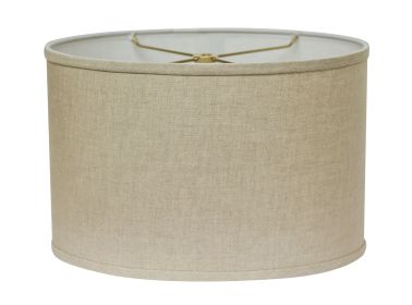 Slant Retro Oval Hardback Lampshade with Washer Fitter, Heather - as Pic