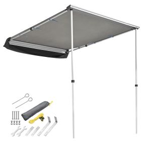 4.6x6.4 Ft Car Side Awning/Grey - As pic