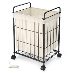 Laundry Hamper With Rolling - As pic