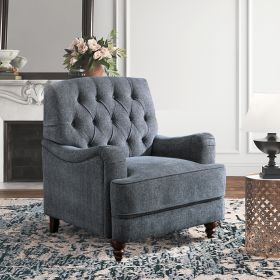 Butner Tufted Arm Chair - Navy - as Pic