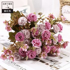 11pcs Bouquet Of DRIED Flowers ROSE Roses Bouquet Of Natural Air Dried Nordic Wind Wedding Home Decoration Valentine&#39;s Day Gift - F - 11pcs