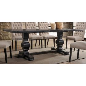 ACME Morland Dining Table in Vintage Black 74645