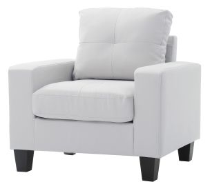 Glory Furniture Newbury G460A-C Newbury Club Chair , WHITE - as Pic