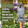 1pc Owl Decoy To Scare Birds Away, Fake Owl Scarecrows, Pigeon Deterrent, Plastic Owl Statue For Outdoor Garden Balcony Porch Yard - HBXMTY-2018-1