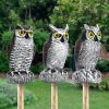 1pc Owl Decoy To Scare Birds Away, Fake Owl Scarecrows, Pigeon Deterrent, Plastic Owl Statue For Outdoor Garden Balcony Porch Yard - HBXMTY-2018-1