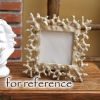 Mediterranean Style 3x4 Resin Coral Picture Frame Ocean Photo Frame Baby Nursery Decor Photo Frame,Golden - Default