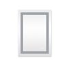 Frameless Rectangular LED Light Bathroom Vanity Mirror - 20*28