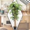 5-Feet Artificial Bamboo Silk Tree Indoor-Outdoor Decorative Planter - Bamboo