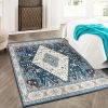 Faux Wool Fabric Area Rugs Doormat - S