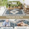 Faux Wool Fabric Area Rugs Doormat - S