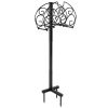 Detachable Freestanding Hose Holder for Outdoor Yard Garden Lawn - Black