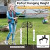 Detachable Freestanding Hose Holder for Outdoor Yard Garden Lawn - Black