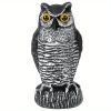 1pc Owl Decoy To Scare Birds Away, Fake Owl Scarecrows, Pigeon Deterrent, Plastic Owl Statue For Outdoor Garden Balcony Porch Yard - HBXMTY-2018-1