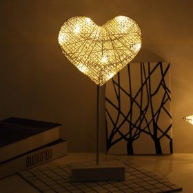 Table Lamp for Ramadan Decorations, LED Star Moon Shape Desk Lamp (Color: B)